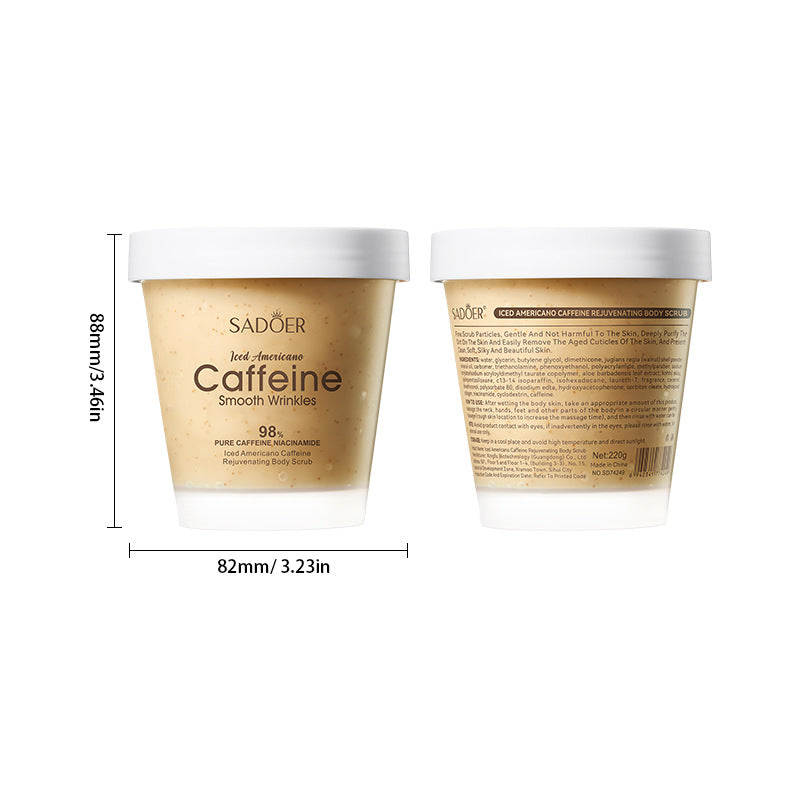 Caffeine Rejuvenating Body Scrub Cream | Energize & Smooth Skin