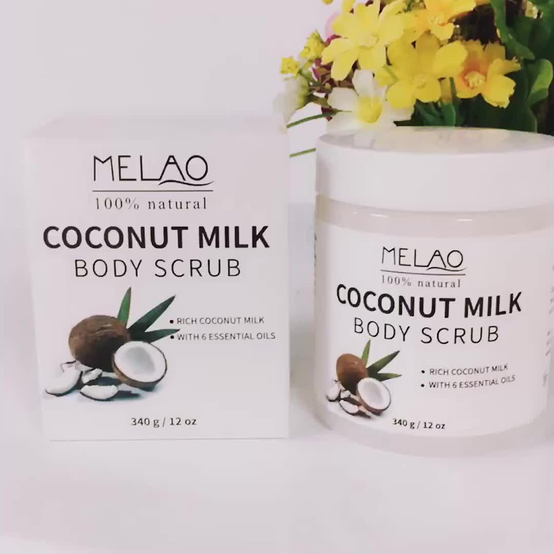 Coconut Milk Exfoliating Body Scrub Cream | Cleanse, Moisturize & Glow