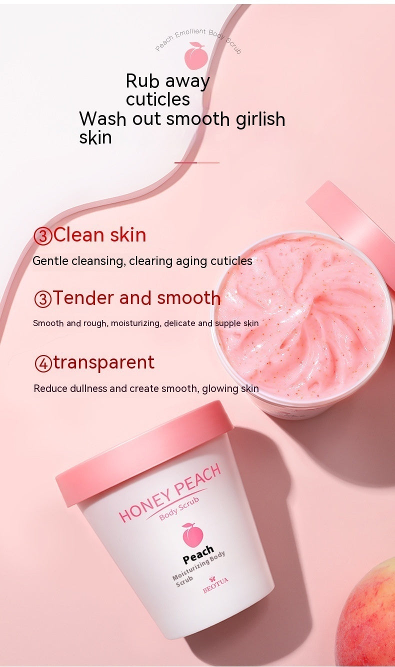 Peach Glow Moisturizing Body Scrub Cream | Soft & Radiant Skin