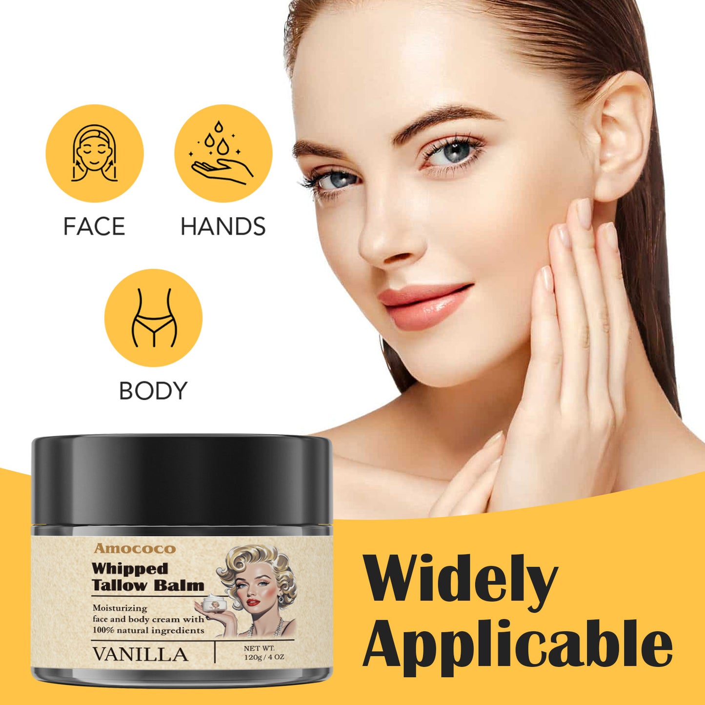 Whipped Tallow Balm | Deep Hydration & Soothing Natural Beauty Cream