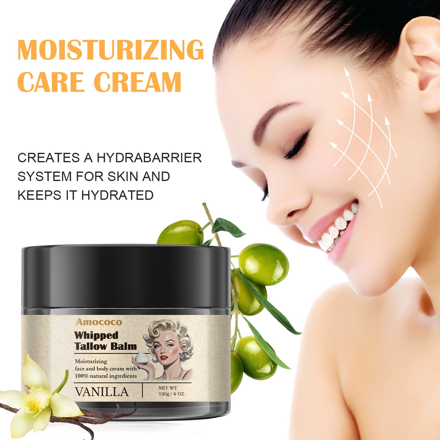 Whipped Tallow Balm | Deep Hydration & Soothing Natural Beauty Cream