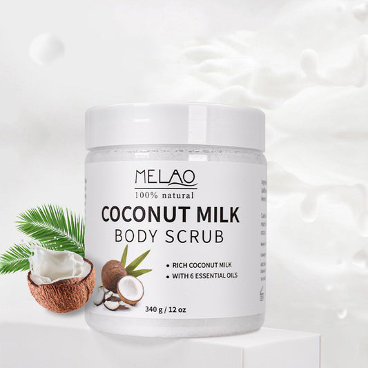 Coconut Milk Exfoliating Body Scrub Cream | Cleanse, Moisturize & Glow