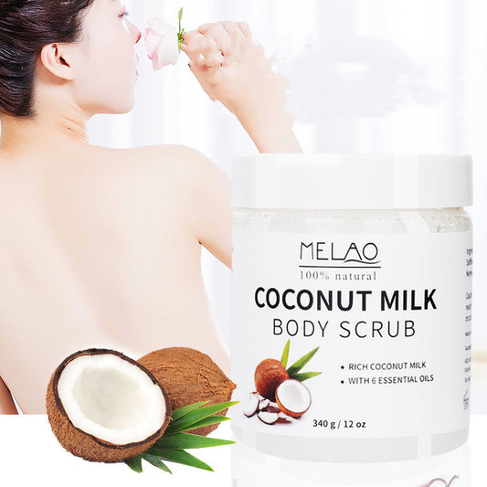 Coconut Milk Exfoliating Body Scrub Cream | Cleanse, Moisturize & Glow