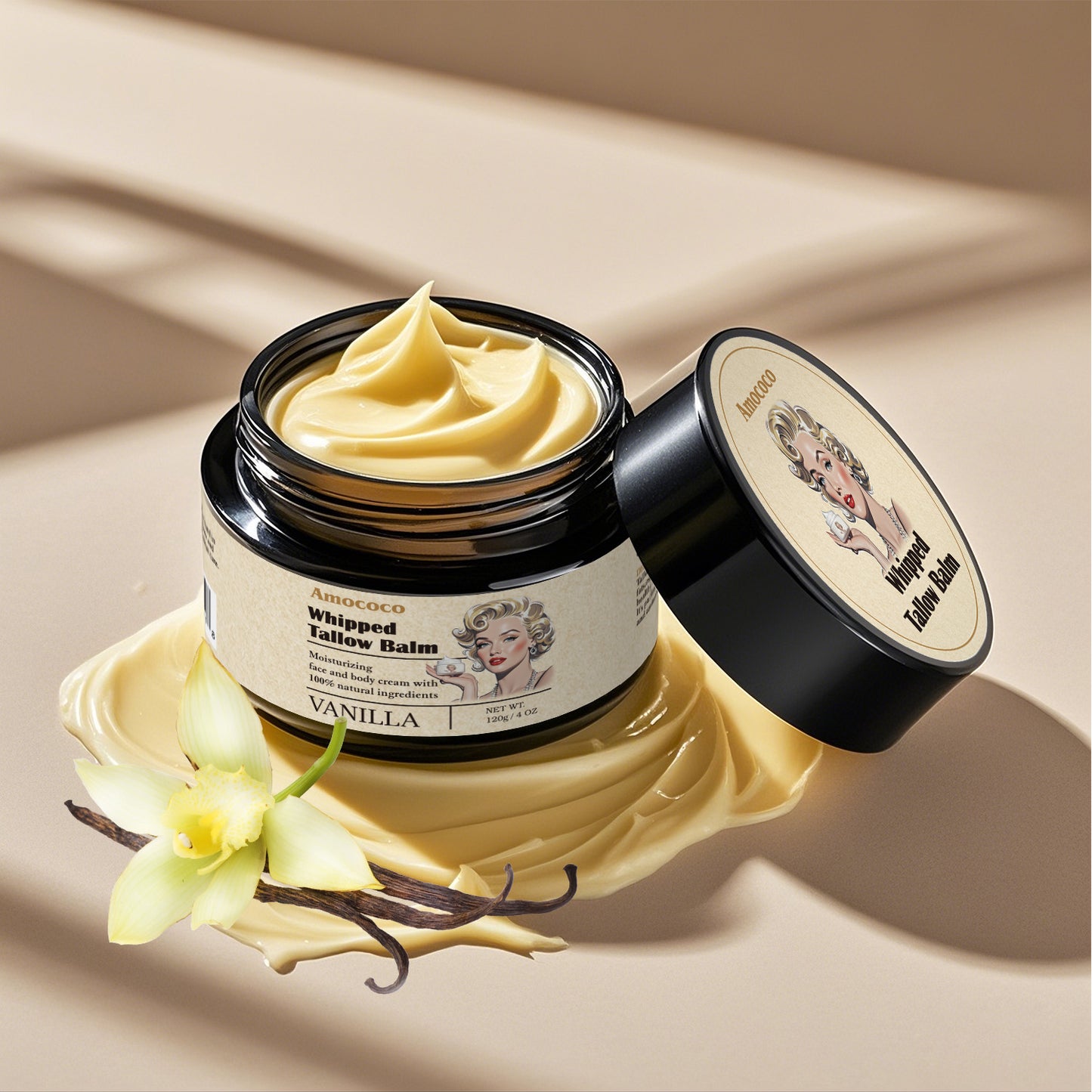Whipped Tallow Balm | Deep Hydration & Soothing Natural Beauty Cream