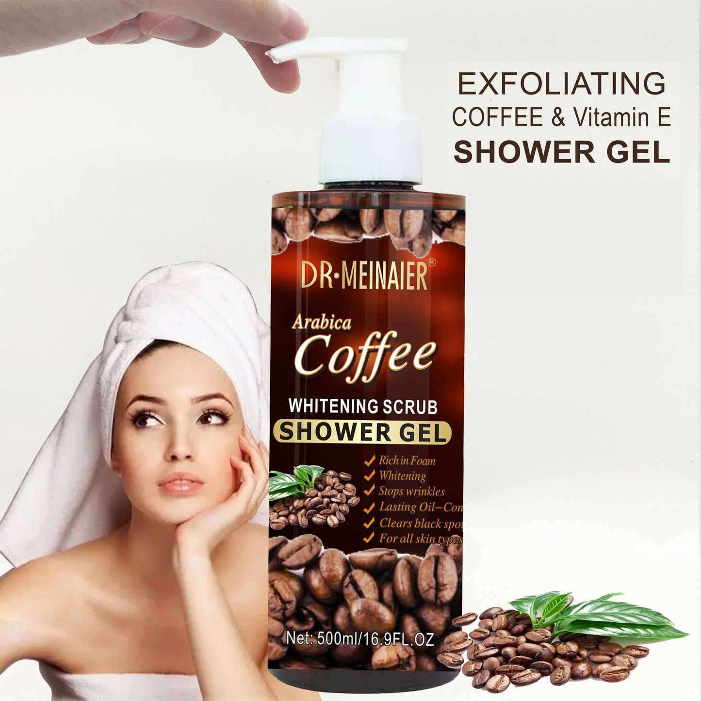 Coffee Brightening Shower Gel | Glow & Moisturize